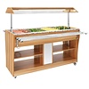 HorecaTraders Wärmebuffet-Möbel | 133,8 (H) x 149 (B) x 76,6 (T) cm | 220-240 V