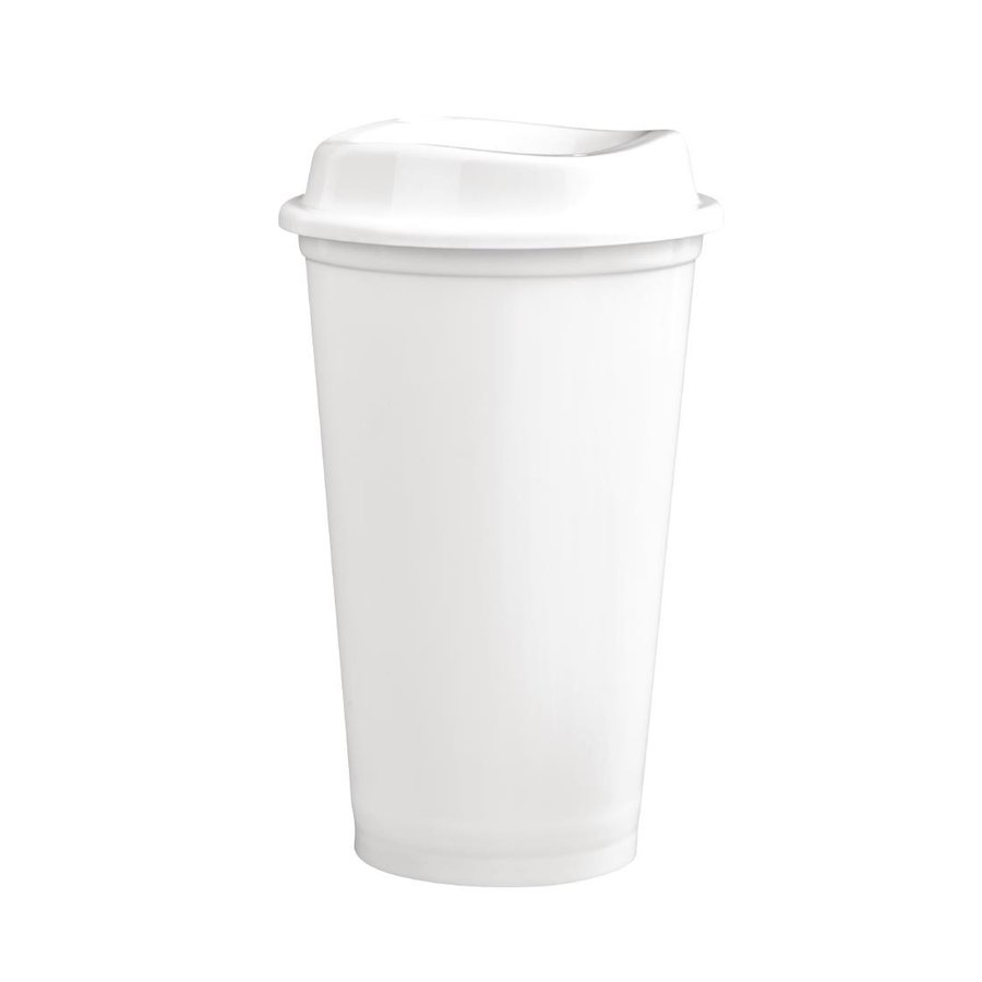 Olympia polypropyleen herbruikbare koffiebeker 450ml (25 stuks)