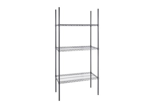  HorecaTraders Étagère | 3 étages | 1820 x 915 x 457 mm 