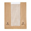 HorecaTraders Food bags with parchment window | 1000 pieces