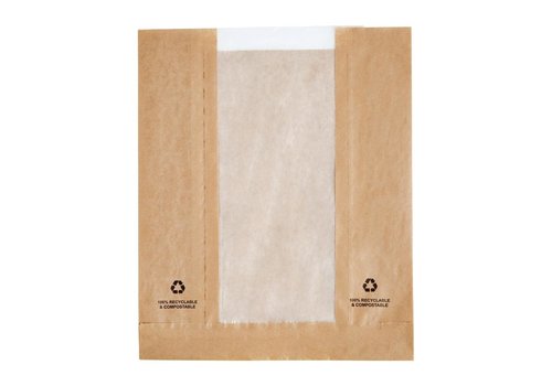  HorecaTraders Food bags with glassine window | 1000 pieces 