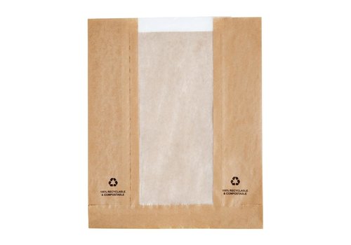  HorecaTraders Food bags with parchment window | 1000 pieces 
