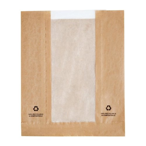  HorecaTraders Food bags with parchment window | 1000 pieces 
