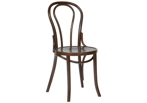  HorecaTraders Bugholz-Bistrostühle | Walnussfarbe | 2 Stück | 89 (H) x 43,5 (B) x 51 (T) cm 