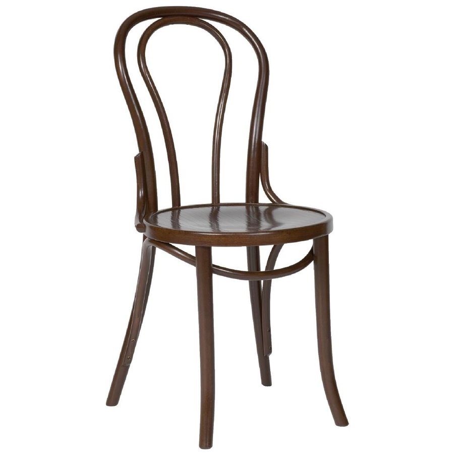 bentwood bistro chairs | walnut color | 2 pieces | 89(h) x 43.5(w) x 51(d)cm