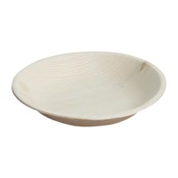 organic deep palm leaf plates | round | 175mm | 100 pieces | 3.5(h) x 17.5(Ø)cm