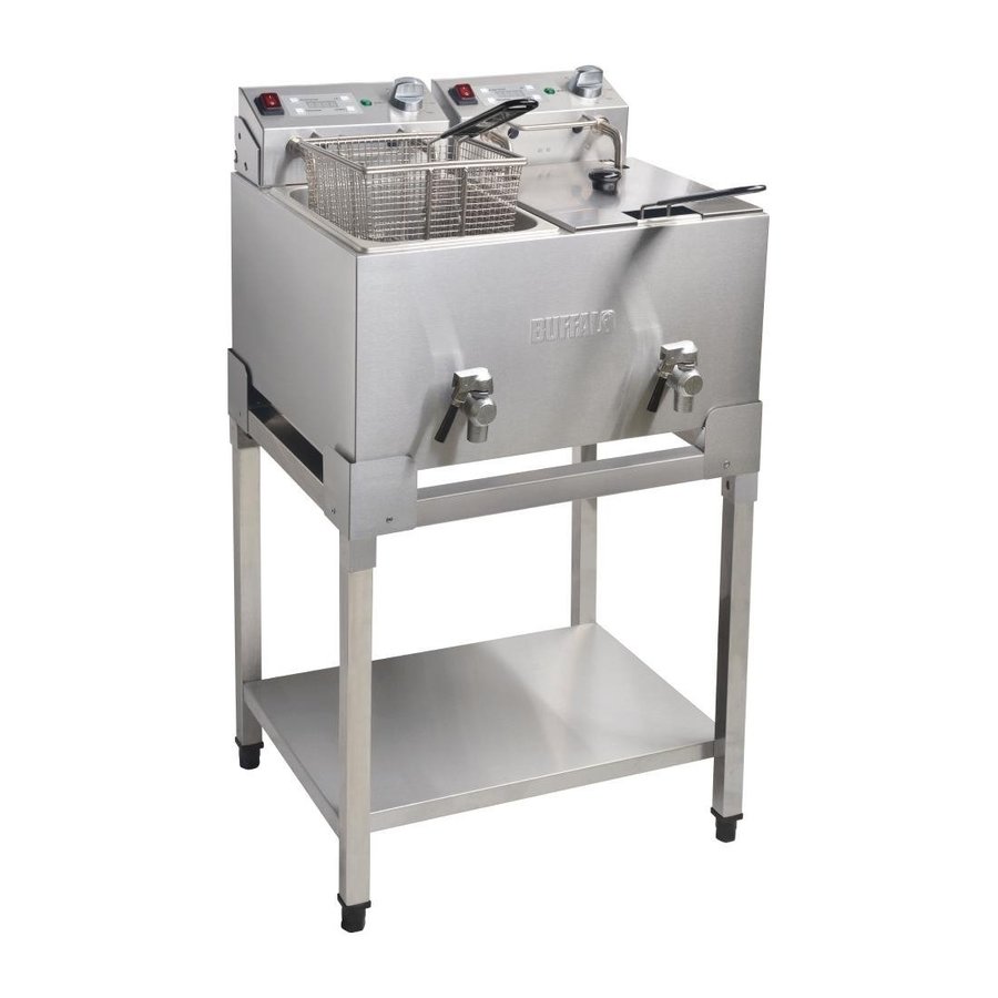 Base pour friteuse double | 7,54 | 67(h) x 57,5(l) x 46,5(p)cm