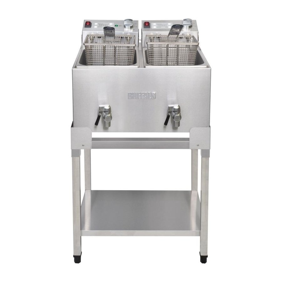 Commercial Double Electric Bench Top Deep Fryer 