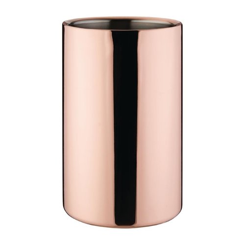  HorecaTraders Refroidisseur à vin à double paroi en cuivre | 195(H) x 120(Ø)mm 