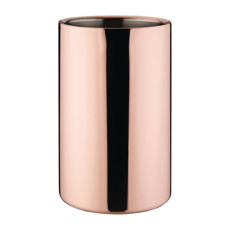 Double-walled wine cooler copper | 195(H) x 120(Ø)mm
