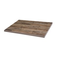 Pre-drilled rectangular table top | Urban Dark | 1100x700mm