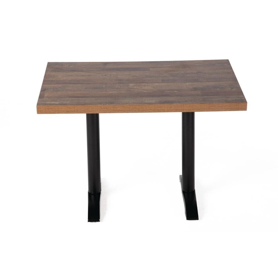 Pre-drilled rectangular table top | Urban Dark | 1100x700mm