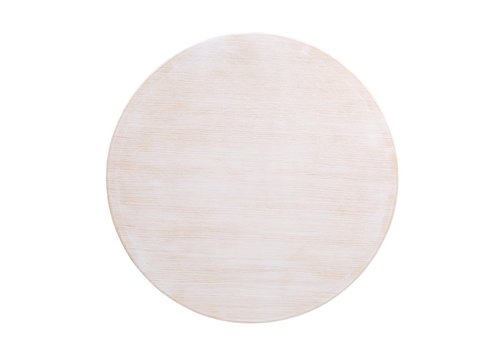  Bolero Plateau de table rond pré-percé | blanc vintage | 600 mm 