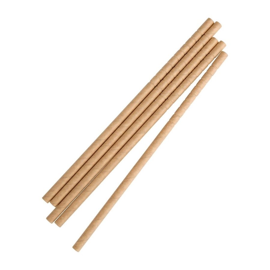 pailles pliables en papier compostables | 250 pièces | 1 g