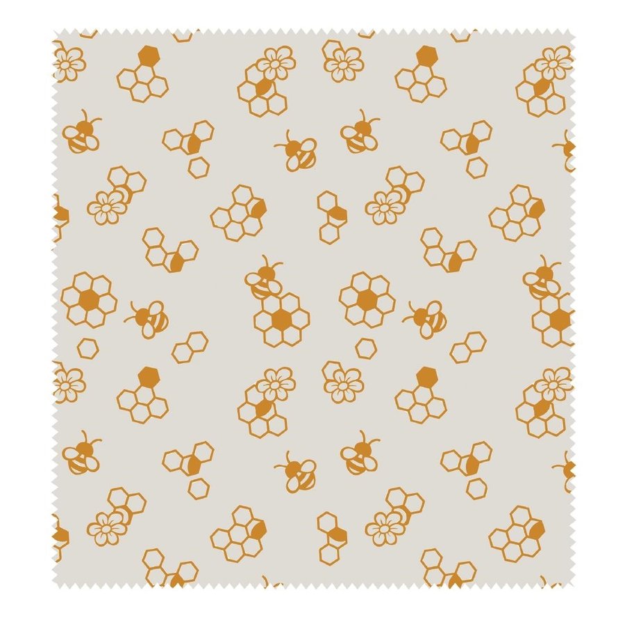Toile de cire d'abeille L 330 x 355 mm (10 pièces)