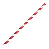 HorecaTraders Compostable bendable paper straws | Red | 250 pieces