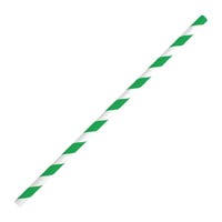 Compostable Paper Straws | Green | 250 pieces