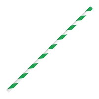 Pailles en papier pliables compostables | Vert | 250 pièces