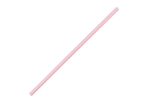  HorecaTraders Compostable Paper Straws | Pink | 250 pieces 