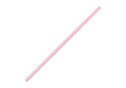  HorecaTraders Pailles en papier pliables compostables | Rose | 250 pièces 