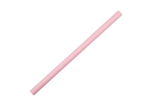  HorecaTraders Compostable Smoothie Straws | Pink | 250 pieces 