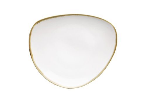  Olympia Kiln Triangular Plates | chalk white | 23cm | 6 pieces 