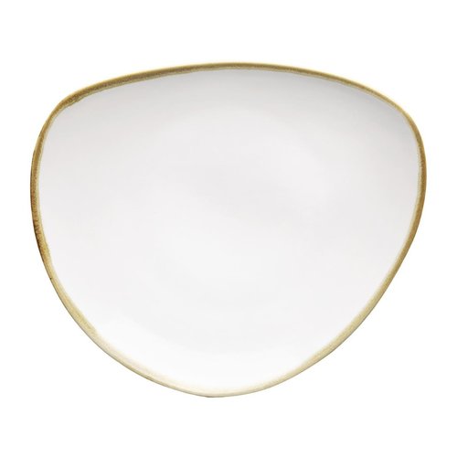  Olympia Kiln Triangular Plates | chalk white | 23cm | 6 pieces 