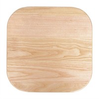 Tabouret bas avec assise en bois | Gris métallisé | 4 pièces