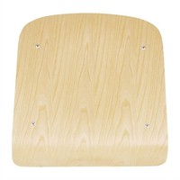 Chaise de cantine avec assise et dossier en bois | Acier galvanisé | 83(h)x48x58