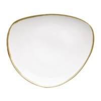 Kiln Triangular Plates | Chalk White | 28cm | Pack of 6