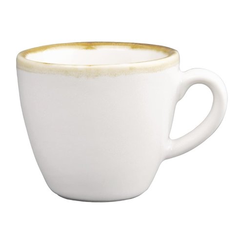  HorecaTraders Kiln Espresso Cups | Chalk White | 8.5cl | 6 pieces 