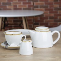 Kiln Cappuccinotassen | Kreideweiß | 23 cl | 6 Stück