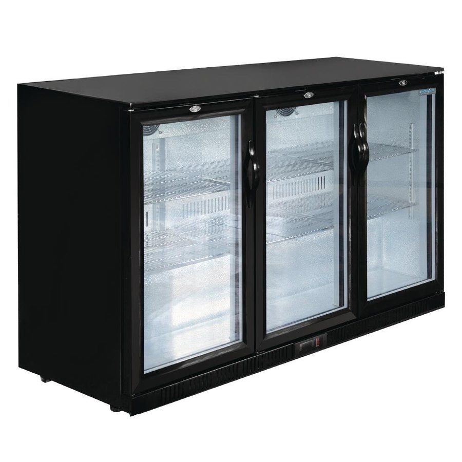 Réfrigérateur à trois portes battantes modèle bas série G | 320L | 85(h)x135x52 cm