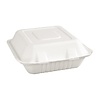HorecaTraders composteerbare bagasse voedseldozen | 200 stuks | 7,8(h) x 23,7(b)cm