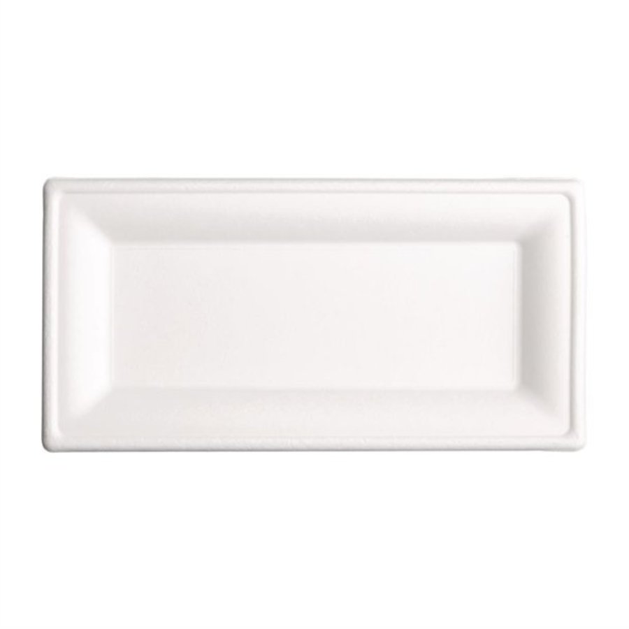 kompostierbare Bagasse-Teller | 50 Stück | 1,4 (H) x 25,8 (B) cm