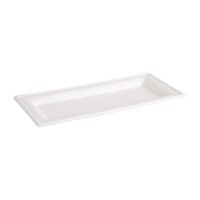 kompostierbare Bagasse-Teller | 50 Stück | 1,4 (H) x 25,8 (B) cm