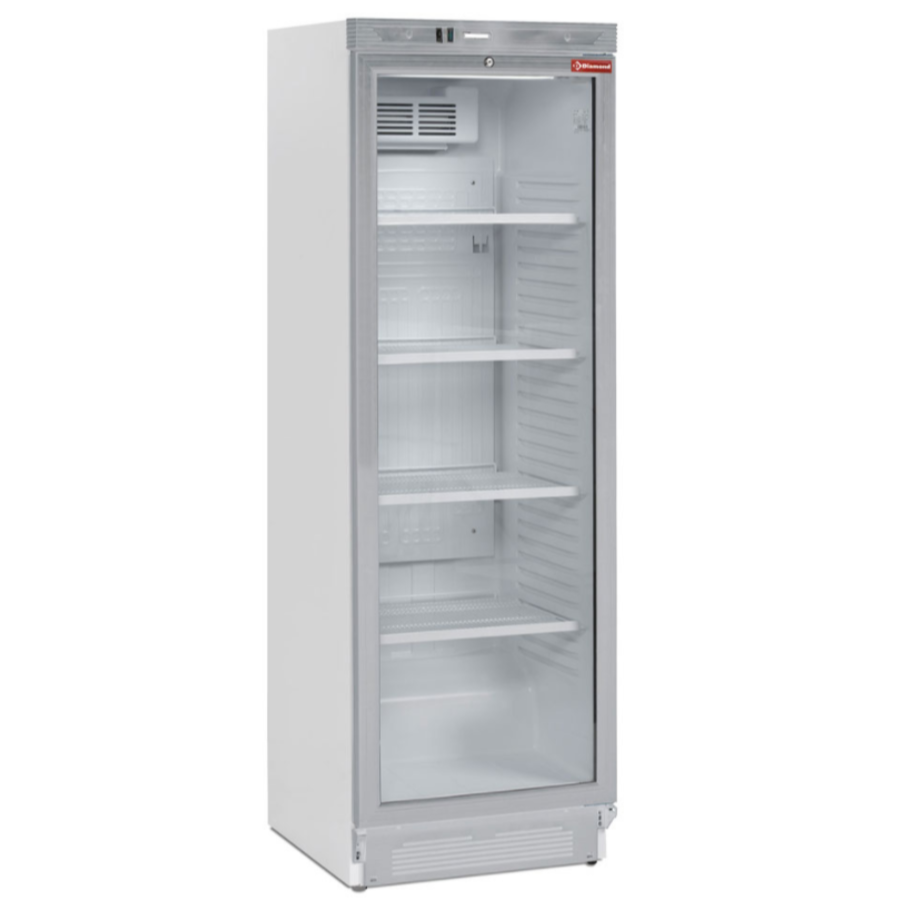 Soft Drinks Fridge with Left-Hinged Glass Door | 60x60x185 cm