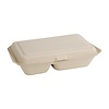 HorecaTraders boîtes alimentaires compostables en bagasse | 200 pièces | Respectueux de l'environnement
