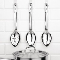perforated serving spoon | stainless steel | 28 cm | dishwasher safe | 28.5(w) x 6.8(d)cm