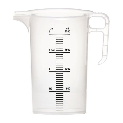  HorecaTraders Messbecher | 3 L | Polypropylen | 24,9 (H) x 17,4 (B) x 17,4 (T) cm 