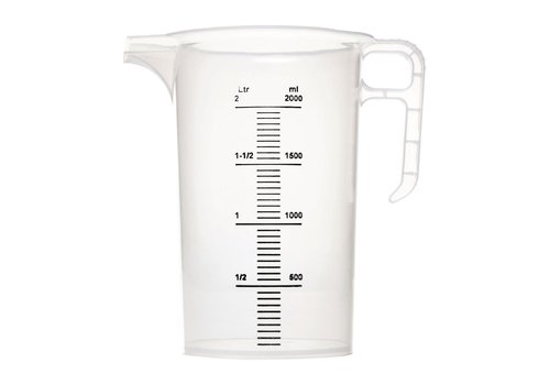  HorecaTraders Messbecher | 5 L | Polypropylen | 27 (H) x 20,8 (B) x 20,8 (T) cm 