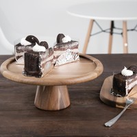 Tortenständer aus Akazienholz | 305 (Ø) x 127 (H) mm