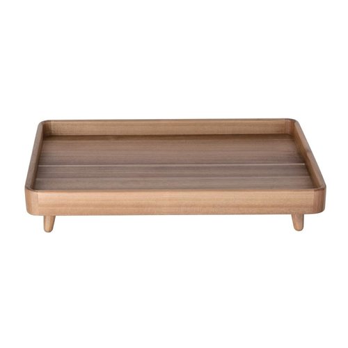  HorecaTraders acacia wood buffet bowl | 10.65(h) x 56(w) x 38.2(d)cm | GN 1/1 