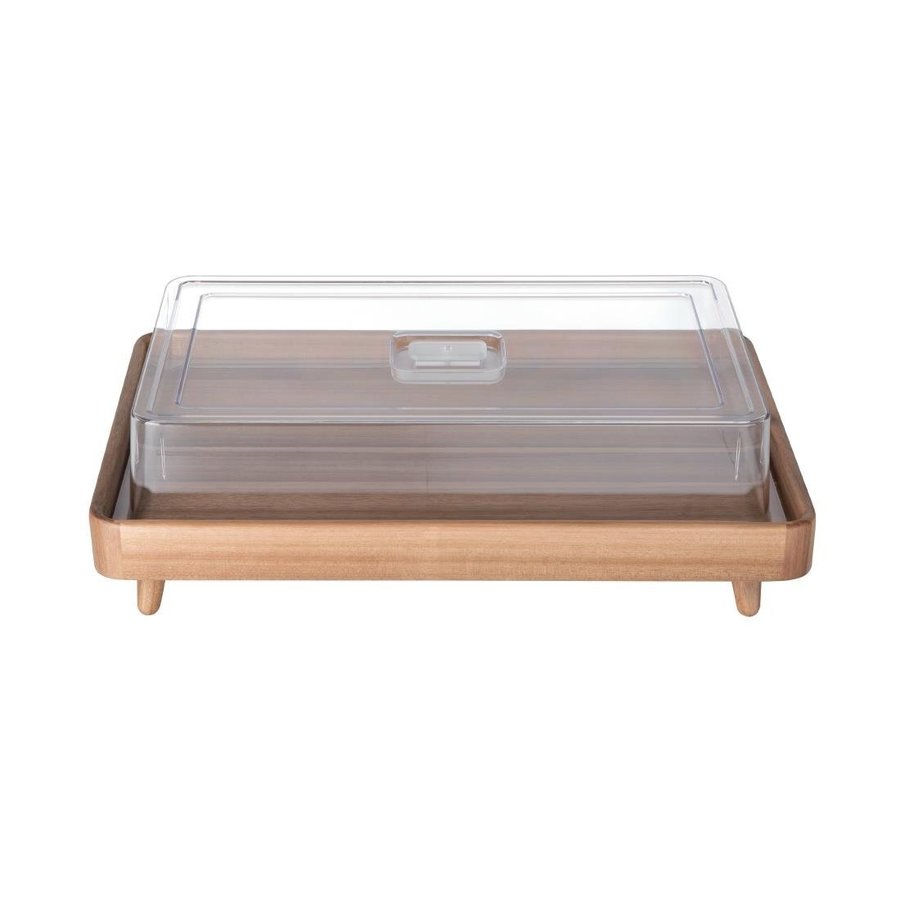 acacia wood buffet tray | 10.65(h) x 56(w) x 38.2(d)cm | GN 1/1