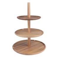 acacia wood étagere | round | 305(Ø) x 395(H)mm