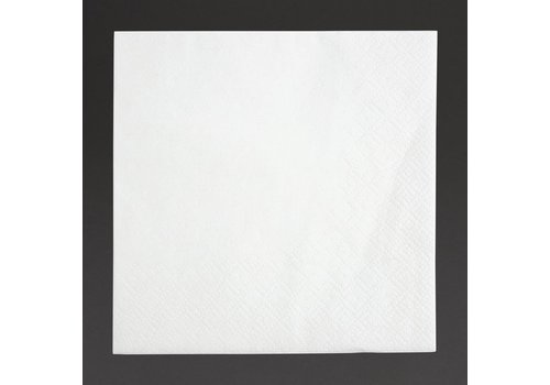  HorecaTraders Napkins | 1/4 fold | White | 24x24cm | (4000 pieces) 