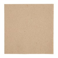 Napkins | 1/4 fold | recycled kraft paper | 24x24cm | (4000 pieces)