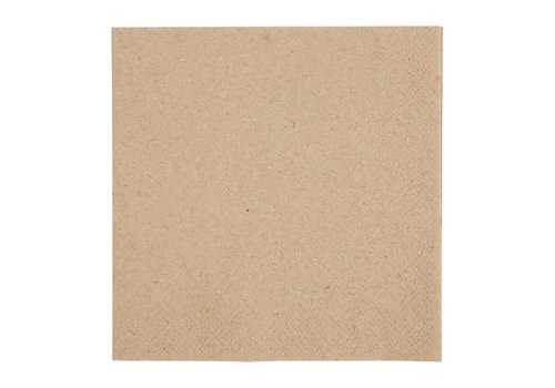  HorecaTraders Napkins | 1/4 fold | recycled kraft paper | 24x24cm | (4000 pieces) 