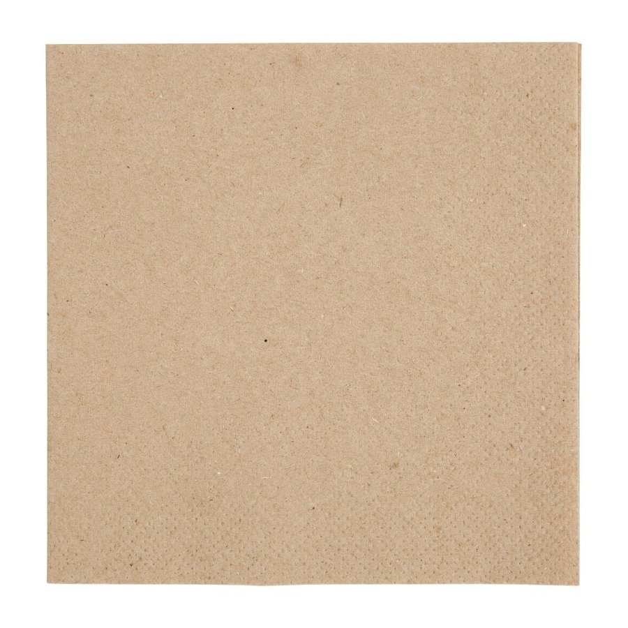 Servetten | 1/4 vouw | gerecycled kraftpapier | 24x24cm | (4000 stuks)