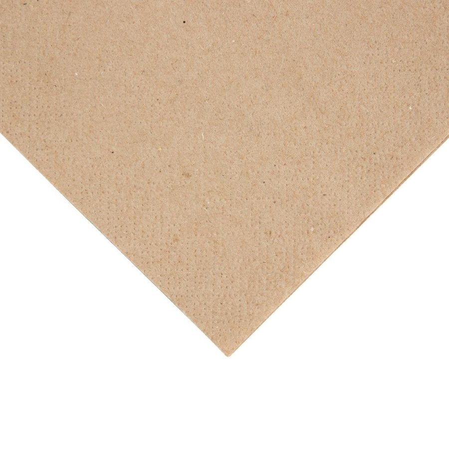 Napkins | 1/4 fold | recycled kraft paper | 24x24cm | (4000 pieces)